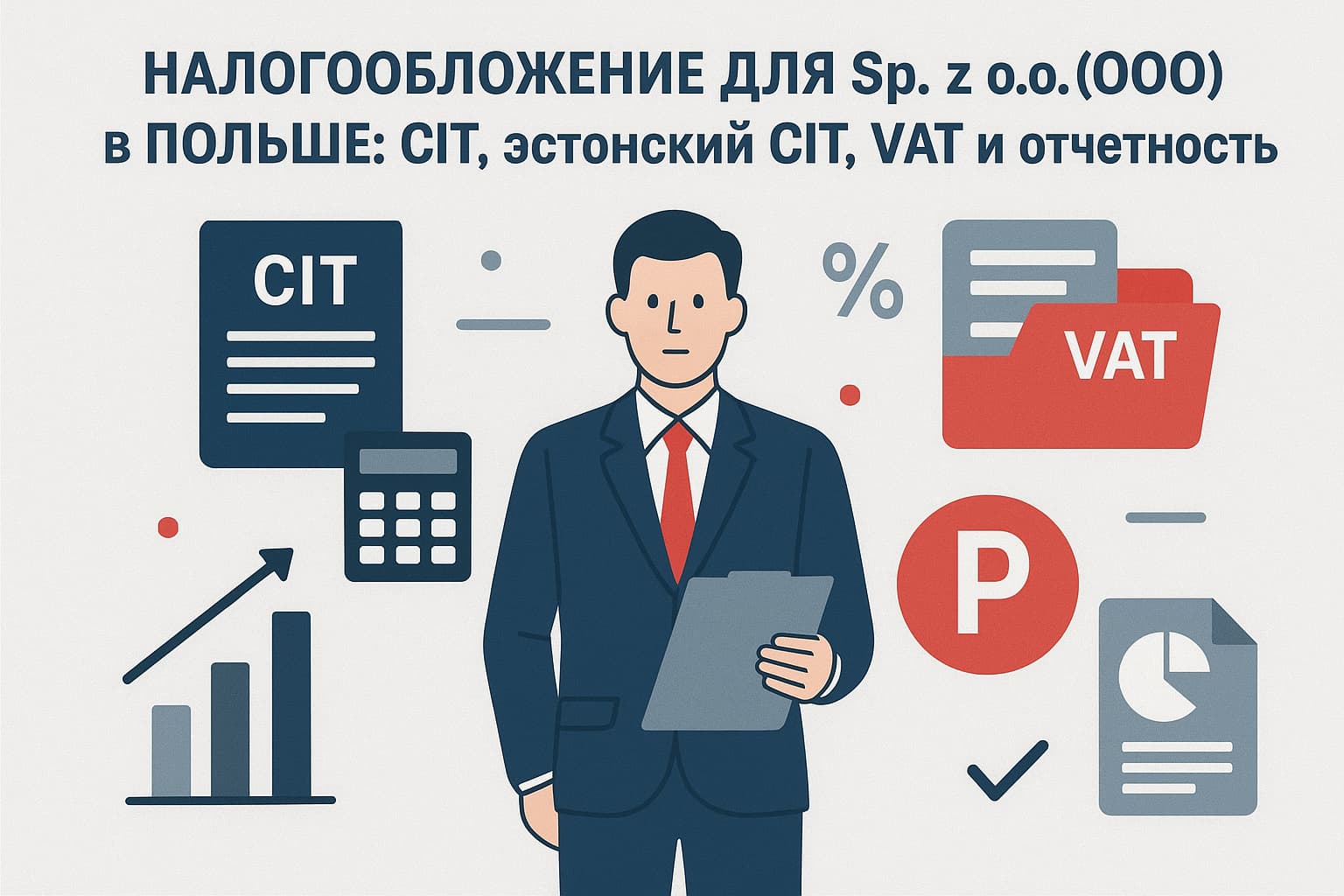 Детальніше про статтю Оподаткування для Sp. z o.o. (ТОВ) у Польщі: CIT, естонський CIT, ПДВ та звітність