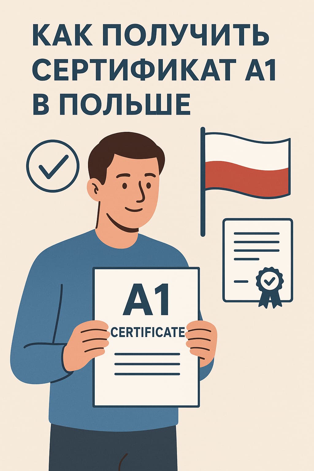 Детальніше про статтю Як отримати сертифікат A1 у Польщі