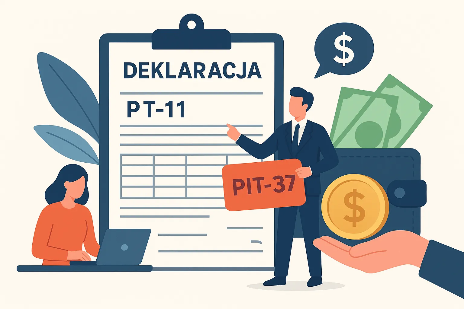 Детальніше про статтю Декларації PIT-11 і PIT-37 у Польщі та повернення податків